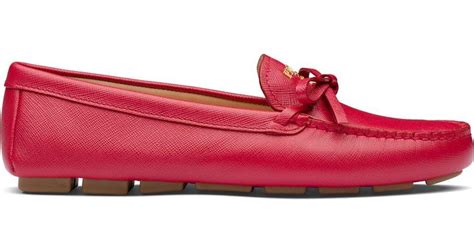 prada leather platform loafers|Prada bow detail loafers.